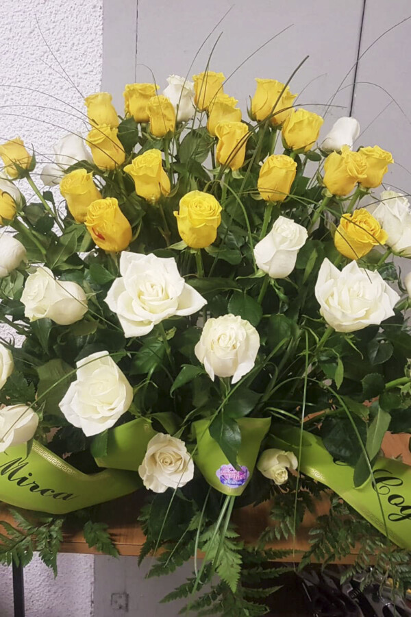 Composizione grande rose